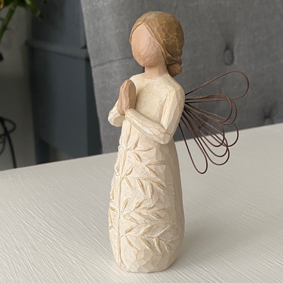 Willow Tree Angel Figurine A Tree, A Prayer with Wings Strength Beauty Peace - Picture 9 of 10